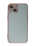 Newface Apple iPhone 15 Kılıf Volet Silikon - Açık Yeşil
