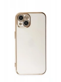 Newface Apple iPhone 15 Kılıf Volet Silikon - Beyaz