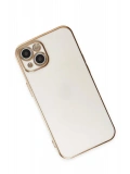 Newface Apple iPhone 15 Kılıf Volet Silikon - Beyaz