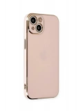 Newface Apple iPhone 15 Kılıf Volet Silikon - Pembe