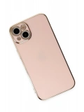 Newface Apple iPhone 15 Kılıf Volet Silikon - Pembe