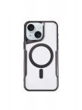 Newface Apple iPhone 15 Plus Kılıf Boyi Magsafe Silikon Kapak - Siyah