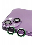 Newface Apple iPhone 15 Plus Raze Metal Kamera Lens - Yeşil