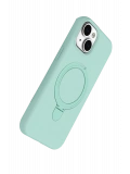 Newface Apple iPhone 15 Plus Regal Magsafe Standlı Kapak - Su Yeşili