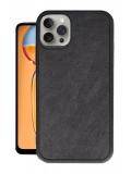Newface Apple iPhone 15 Pro Kılıf Aras Deri Kapak - Siyah