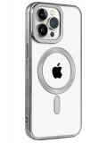 Newface Apple iPhone 15 Pro Kılıf Kronos Magsafe Kapak - Titanyum Gri