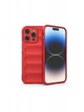 Newface Apple iPhone 15 Pro Kılıf Optimum Silikon - Kırmızı