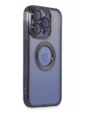 Newface Apple iPhone 15 Pro Kılıf Slot Silikon - Mor