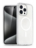 Newface Apple iPhone 15 Pro Kılıf Star Magsafe Kapak - Şeffaf