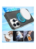 Newface Apple iPhone 15 Pro Kılıf Star Magsafe Kapak - Siyah