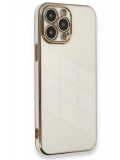 Newface Apple iPhone 15 Pro Kılıf Volet Silikon - Beyaz