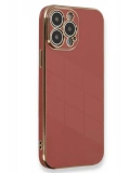 Newface Apple iPhone 15 Pro Kılıf Volet Silikon - Kırmızı