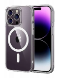 Newface Apple iPhone 15 Pro Max Combo Sert Şeffaf Magsafe Kapak - Şeffaf