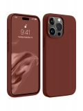 Newface Apple iPhone 15 Pro Max Kılıf First Silikon - Bordo