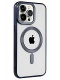 Newface Apple iPhone 15 Pro Max Kılıf Kronos Magsafe Kapak - Lacivert