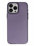 Newface Apple iPhone 15 Pro Max Kılıf Modos Metal Kapak - Derin Mor