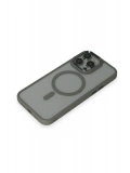 Newface Apple iPhone 15 Pro Max Kılıf Room Magneticsafe Silikon - Gri