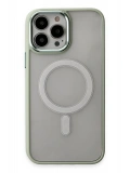 Newface Apple iPhone 15 Pro Max Kılıf Room Magneticsafe Silikon - Su Yeşili