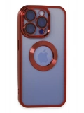 Newface Apple iPhone 15 Pro Max Kılıf Slot Silikon - Kırmızı