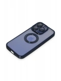 Newface Apple iPhone 15 Pro Max Kılıf Slot Silikon - Lacivert