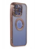 Newface Apple iPhone 15 Pro Max Kılıf Slot Silikon - Rose Gold