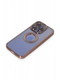 Newface Apple iPhone 15 Pro Max Kılıf Slot Silikon - Rose Gold