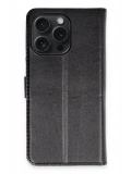Newface Apple iPhone 15 Pro Max Kılıf Trend S Plus Kapaklı Kılıf - Siyah