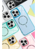 Newface Apple iPhone 15 Pro Max Live Diamond Magsafe Kapak - Siyah
