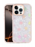 Newface Apple iPhone 15 Pro Max Lumi Desenli Kapak - Pembe