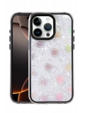 Newface Apple iPhone 15 Pro Max Lumi Desenli Kapak - Siyah