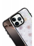Newface Apple iPhone 15 Pro Max Lumi Desenli Kapak - Siyah