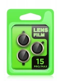 Newface Apple iPhone 15 Pro Max Raze Metal Kamera Lens - Lacivert