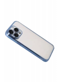 Newface Apple iPhone 15 Pro Max Razer Lensli Silikon - Açık Mavi