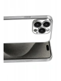 Newface Apple iPhone 15 Pro Max Razer Lensli Silikon - Gümüş