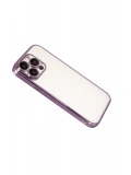 Newface Apple iPhone 15 Pro Max Razer Lensli Silikon - Mor