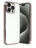 Newface Apple iPhone 15 Pro Max Razer Lensli Silikon - Titan Gri