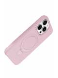 Newface Apple iPhone 15 Pro Max Regal Magsafe Standlı Kapak - Açık Pembe