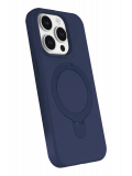 Newface Apple iPhone 15 Pro Max Regal Magsafe Standlı Kapak - Lacivert