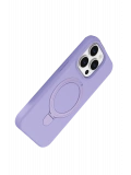 Newface Apple iPhone 15 Pro Max Regal Magsafe Standlı Kapak - Lila