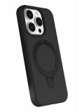 Newface Apple iPhone 15 Pro Max Regal Magsafe Standlı Kapak - Siyah