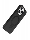 Newface Apple iPhone 15 Pro Max Regal Magsafe Standlı Kapak - Siyah