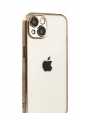 Newface Apple iPhone 15 Razer Lensli Silikon - Çöl Titanyum
