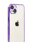 Newface Apple iPhone 15 Razer Lensli Silikon - Mor