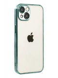 Newface Apple iPhone 15 Razer Lensli Silikon - Yeşil