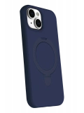Newface Apple iPhone 15 Regal Magsafe Standlı Kapak - Lacivert