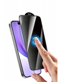 Newface Apple iPhone 16 5D Privacy Diamond Hayalet Cam Ekran Koruyucu