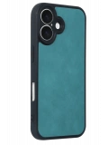 Newface Apple iPhone 16 Kılıf Aras Deri Kapak - Açık Yeşil