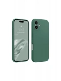 Newface Apple iPhone 16 Kılıf First Silikon - Koyu Yeşil