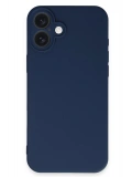 Newface Apple iPhone 16 Kılıf First Silikon - Lacivert