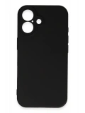 Newface Apple iPhone 16 Kılıf First Silikon - Siyah